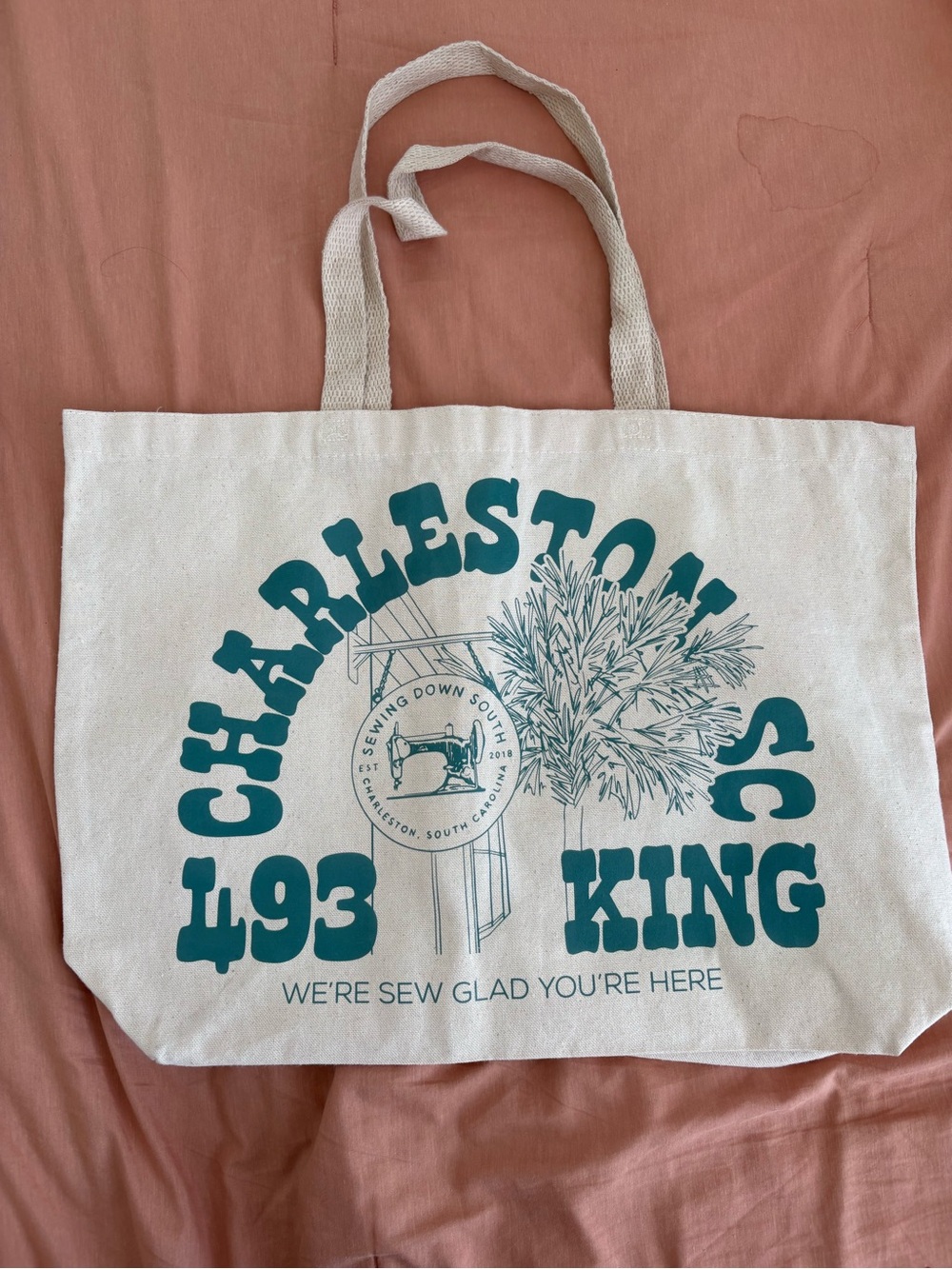 Sewing Down South Charleston SC  Canvas Tote Bag